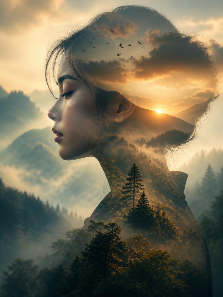 Double Exposure AI sesudah